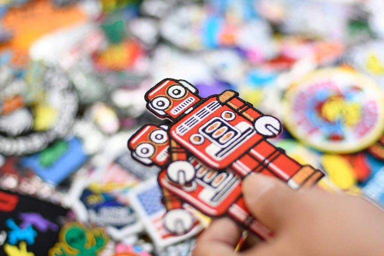 a person hold cut out stickers