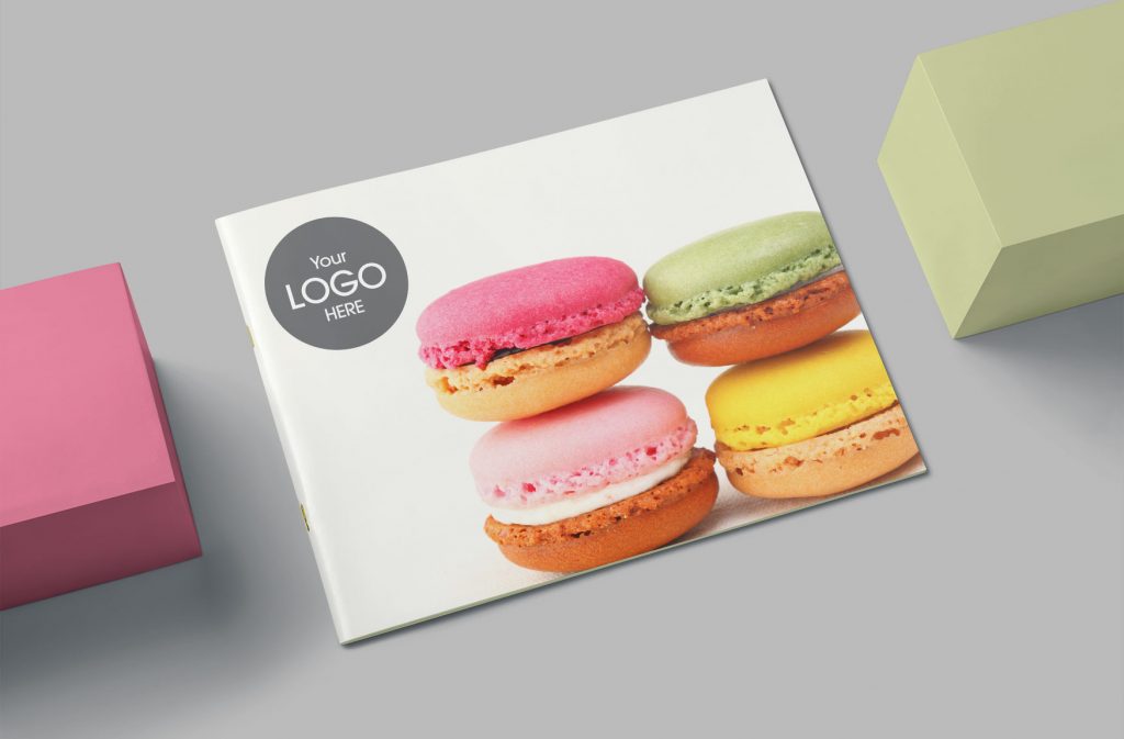 saddle stitched brochure landscape